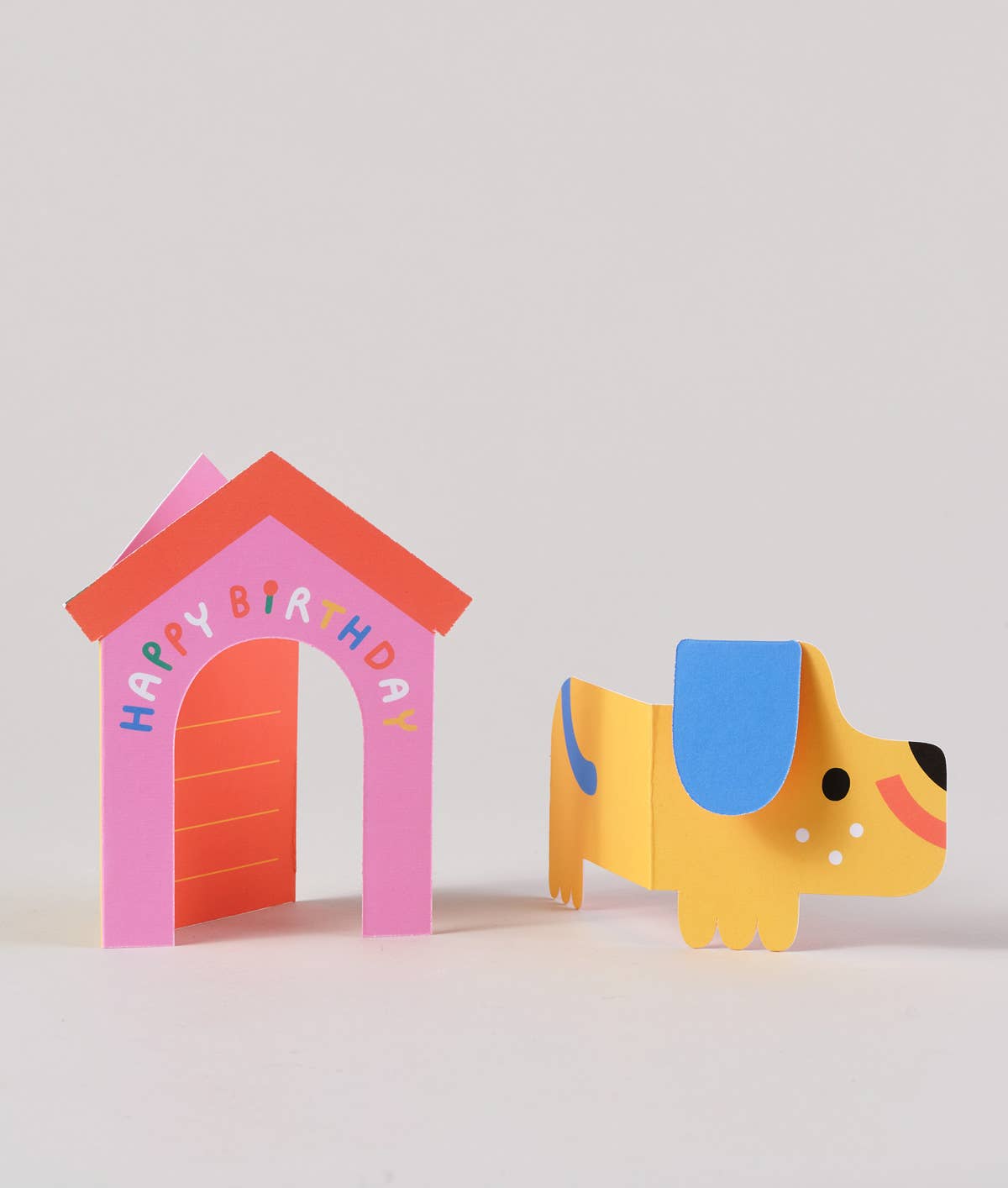 Wrap - 'Dog In House' Fold Out Kid's Birthday Card