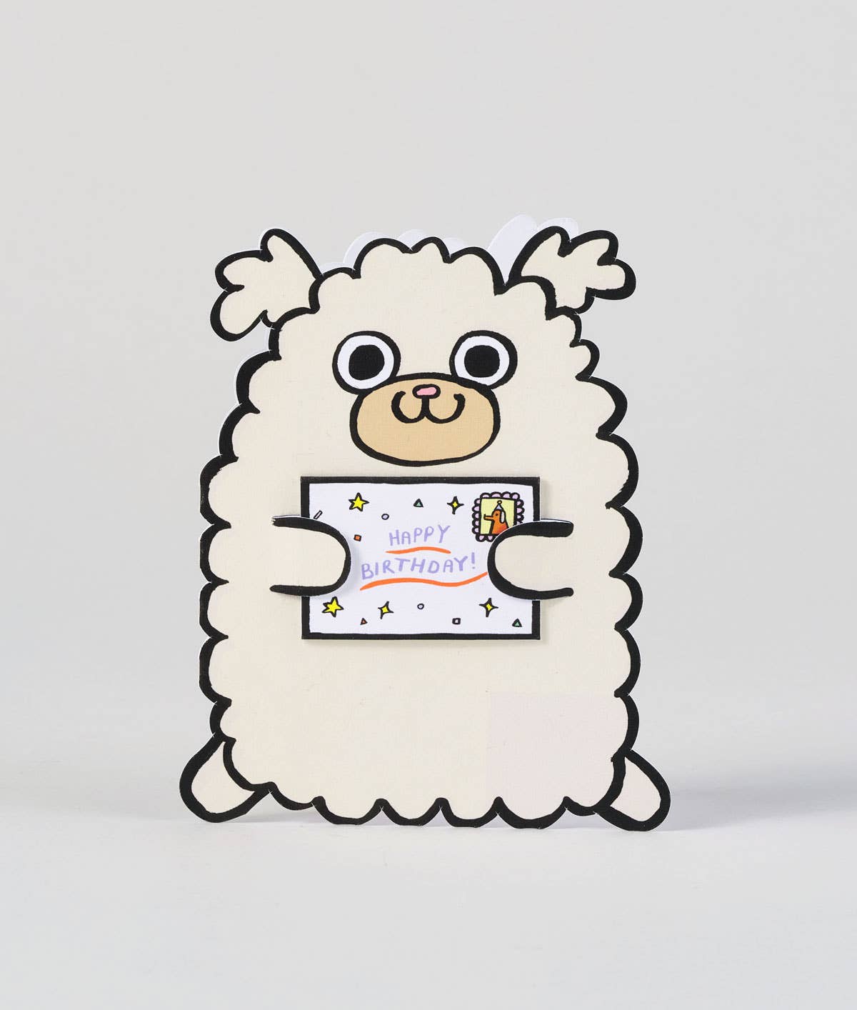 Wrap - 'Fluffy Dog' Kid's Greetings Card