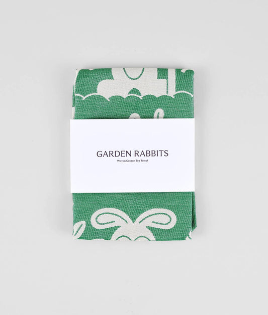 Wrap - 'Garden Rabbits' Tea Towel - Preston ApothecaryWrap