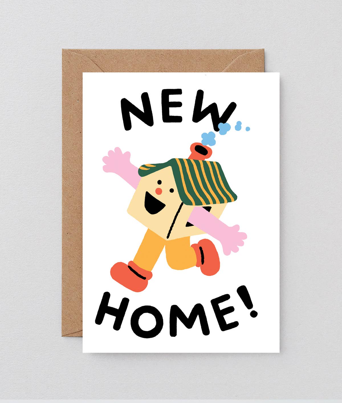 Wrap - 'Happy House' New Home Greetings Card