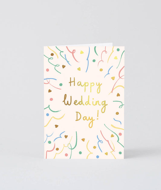 WRAP- ‘Happy Wedding Day!’ Greetings Card - Preston ApothecaryWrap