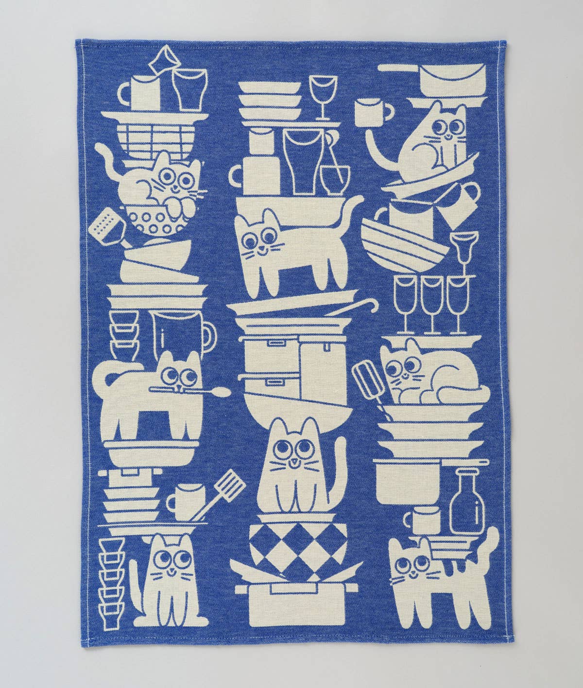 Wrap - 'Kitchen Cats' Tea Towel