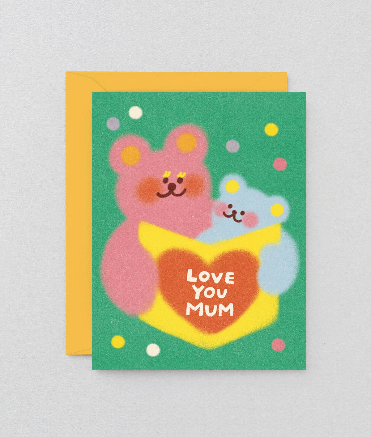 Wrap - 'Love You Mum Bears' Kids Greetings Card - Preston Apothecary