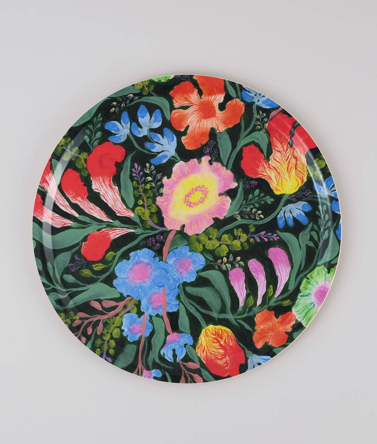 WRAP MAGAZINE 'Botanical Blooms' Round Art Tray - Preston Apothecary
