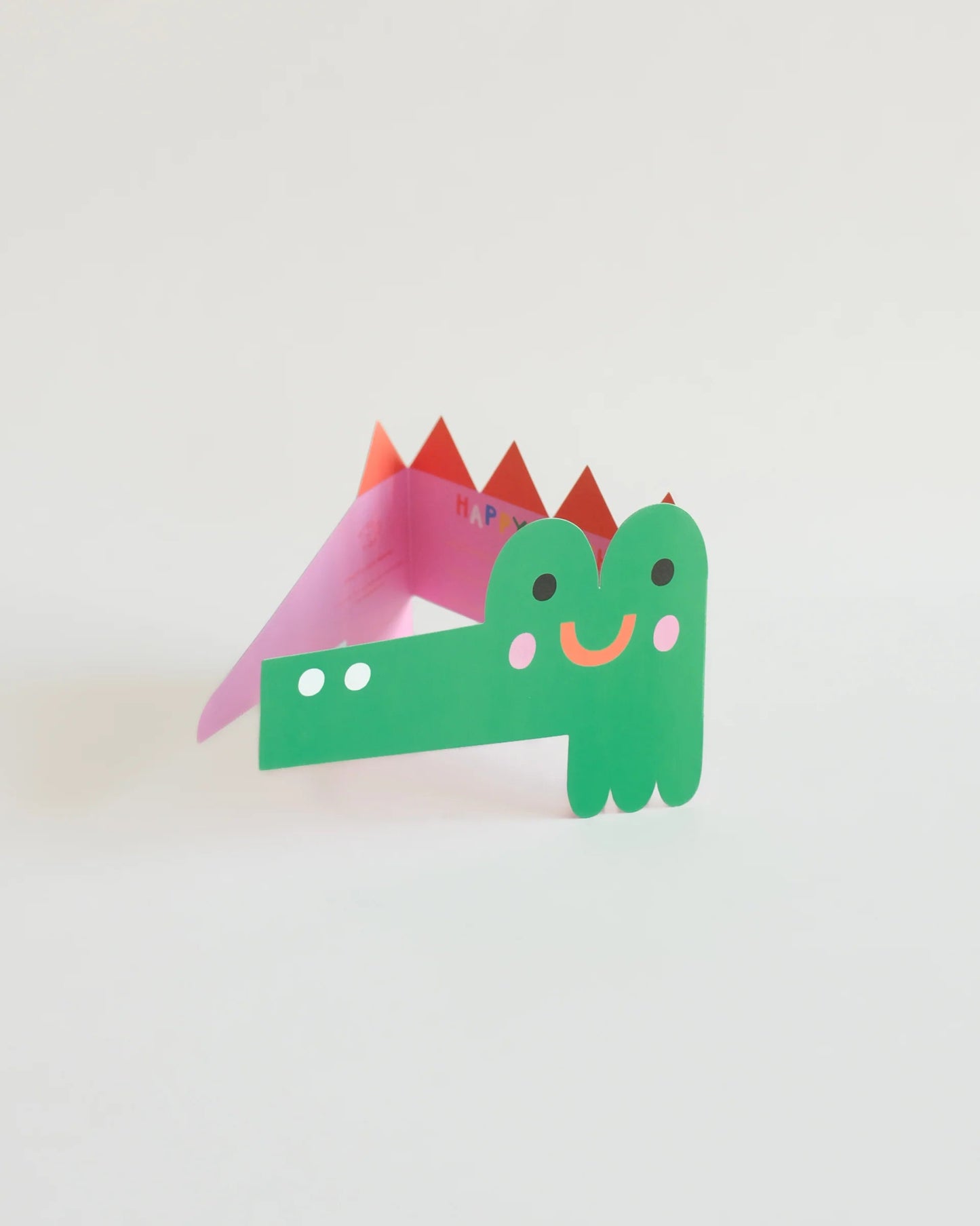 WRAP MAGAZINE 'Croc' Fold Out Kid's Birthday Card Card Wrap   