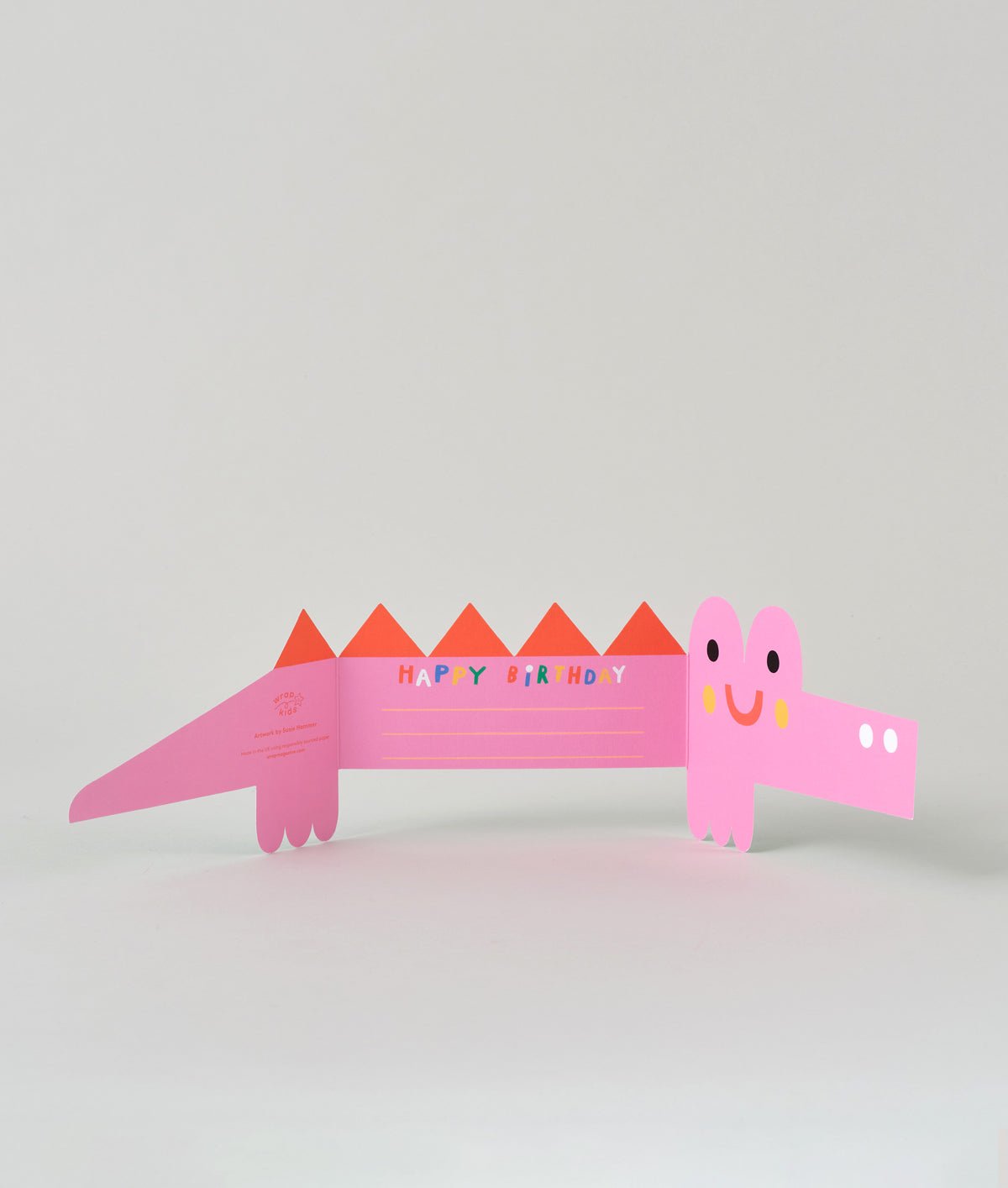 WRAP MAGAZINE 'Croc' Fold Out Kid's Birthday Card - Preston Apothecary