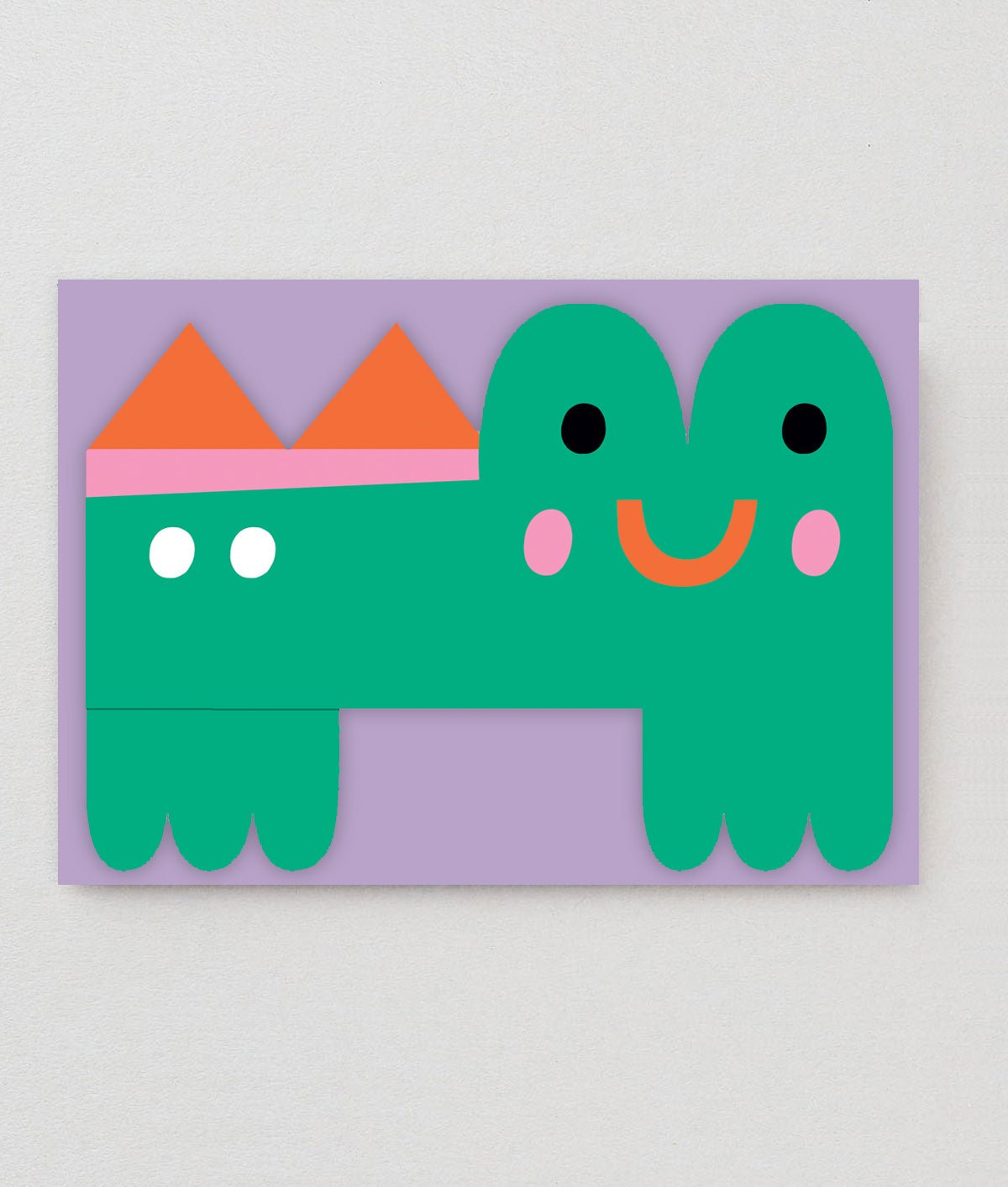 WRAP MAGAZINE 'Croc' Fold Out Kid's Birthday Card Card Wrap   