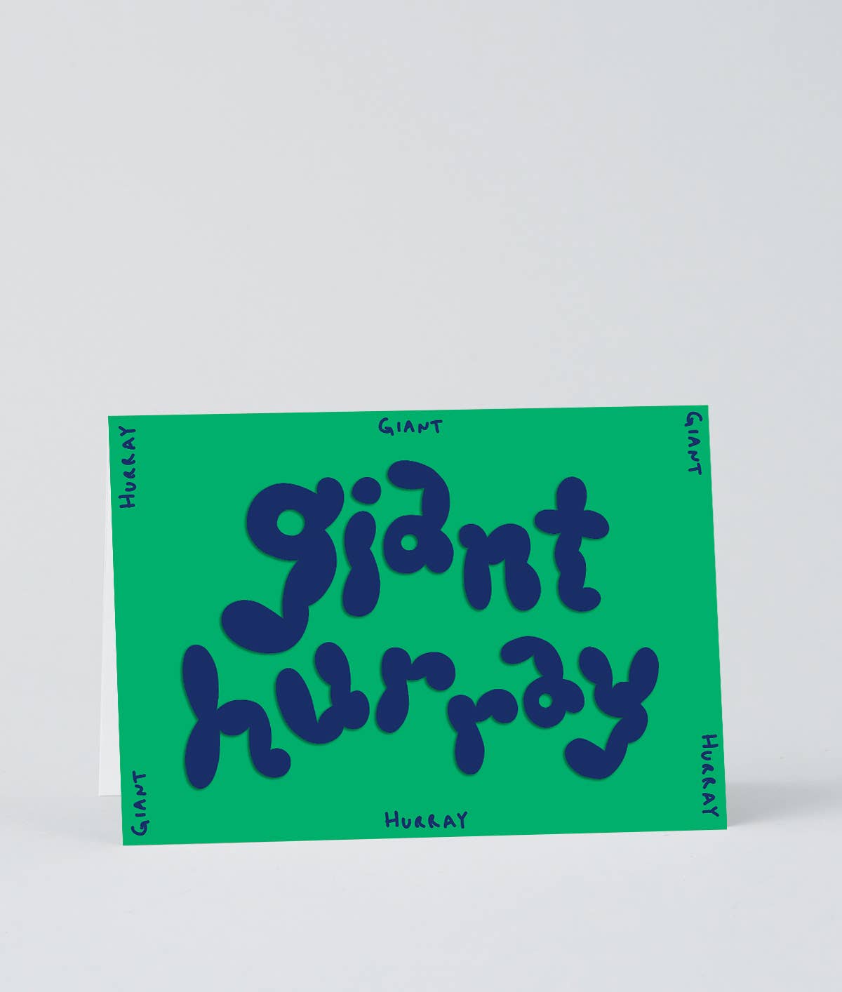 WRAP MAGAZINE 'Giant Hurray' Embossed Greetings Card - Preston Apothecary
