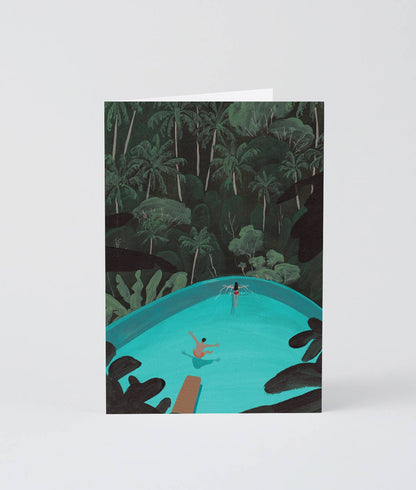 WRAP MAGAZINE ‘Pool with a View’ Art Card - Preston Apothecary