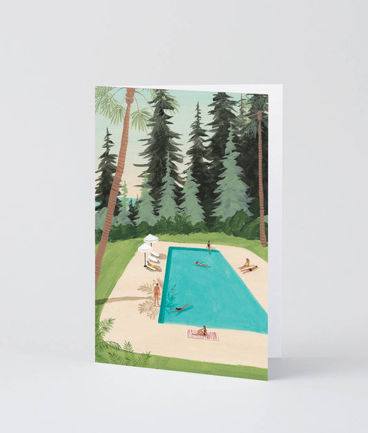 WRAP MAGAZINE ‘Poolside’ Art Card - Preston ApothecaryWrap
