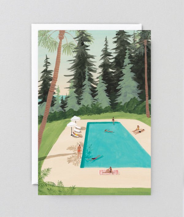 WRAP MAGAZINE ‘Poolside’ Art Card - Preston ApothecaryWrap