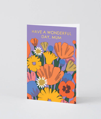 Wrap - ‘Wonderful Mum’ Greetings Card - Preston Apothecary