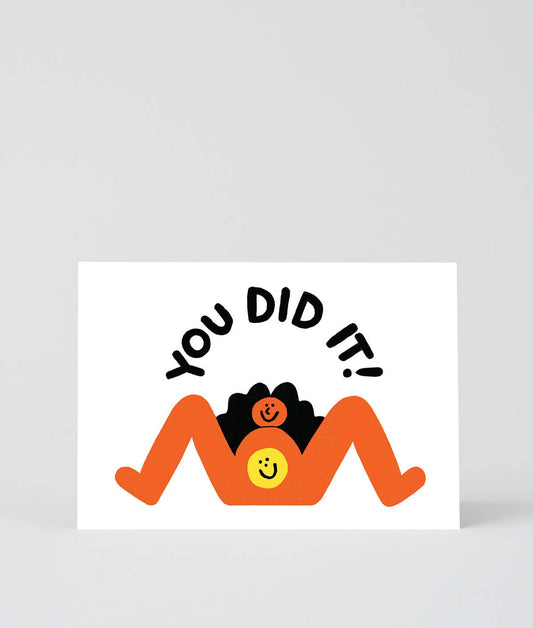 Wrap - 'You Did It!' Greetings Card - Preston ApothecaryWrap