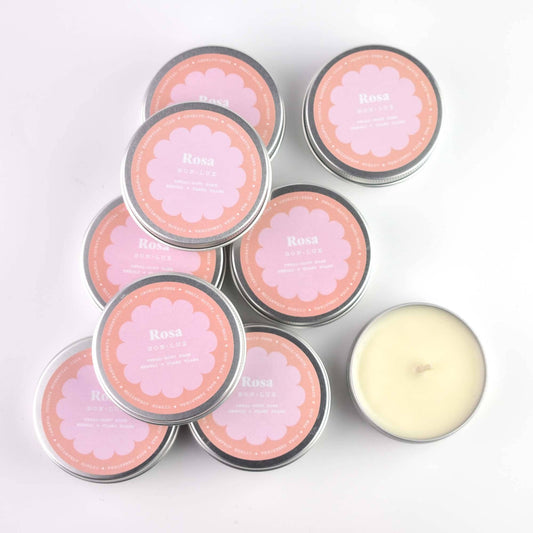 Rosa Scented Travel Tin Candle