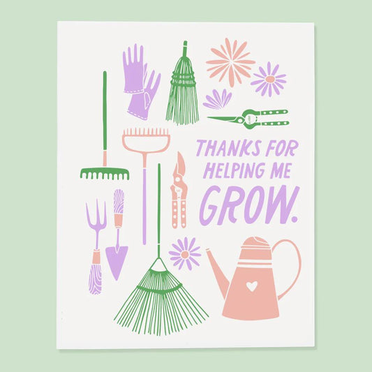 Thanks For Helping My Garden Grow Card