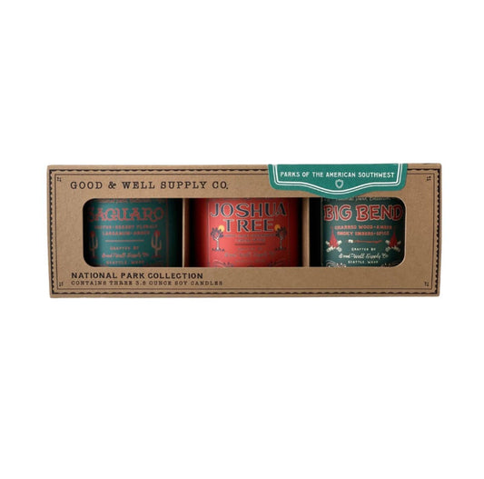 GOOD & WELL SUPPLY CO. National Parks of the American Southwest Mini Candle Set