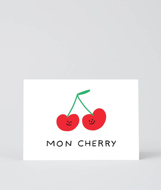 ‘Mon Cherry’ Greetings Card