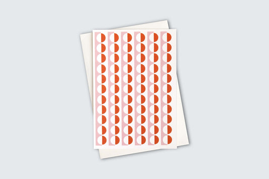 OLA Limited Edition Patterned Card - Sophie Pink/Orange
