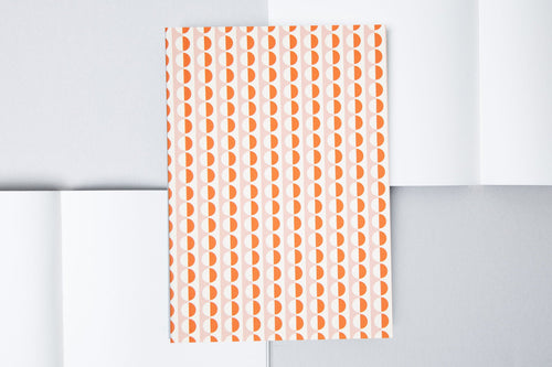 Ola Limited Edition A6 Pocket Layflat Notebook Plain Pages - Sophie Pink/Orange