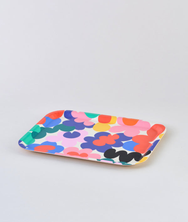 WRAP MAGAZINE 'Floral Burst' Rectangle Art Tray – Preston Apothecary