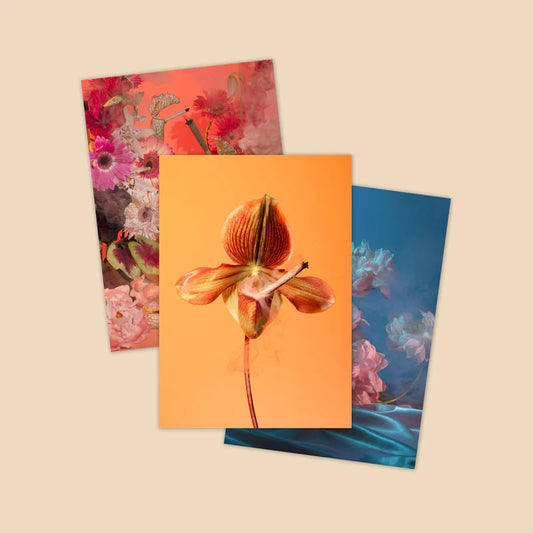 BROCCOLI MAGAZINE Smoking Flowers Postcard Print Set