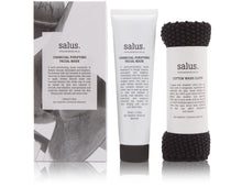 Load image into Gallery viewer, SALUS Charcoal Purifying Facial Mask / Cotton Wash Cloth
